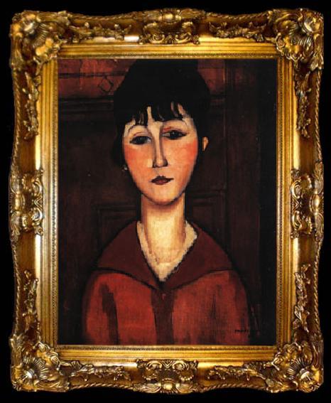 framed  Amedeo Modigliani Ritratto di ragazza (Portrait of a Young Woman), ta009-2